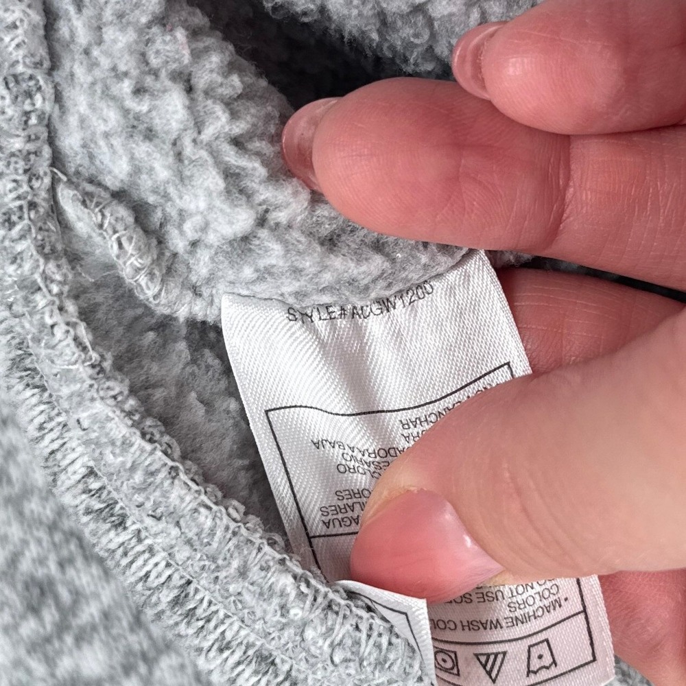 Nike ACG Womens Hoodie M Grey Marl Sherpa Lined Sweater Fleece Gorpcore Outdoor - Picture 5 of 9